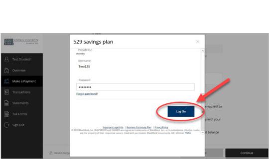 529 payment instructions step 6