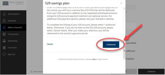 529 payment instructions step 7