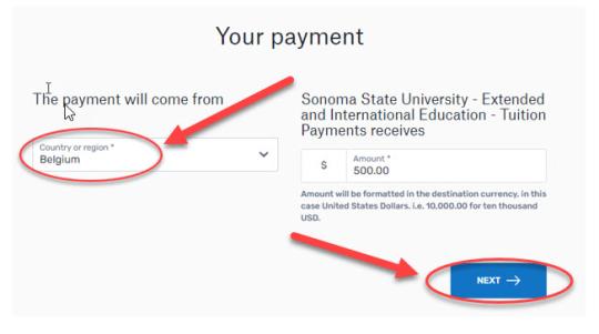 international payment 6b step 2