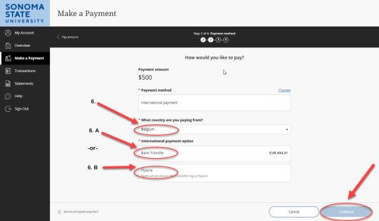 international payment step 6 step a-b international payment step 6 step a-b