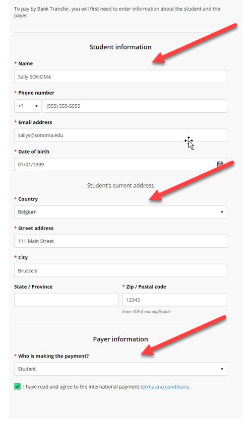 international payment 6a - step 1