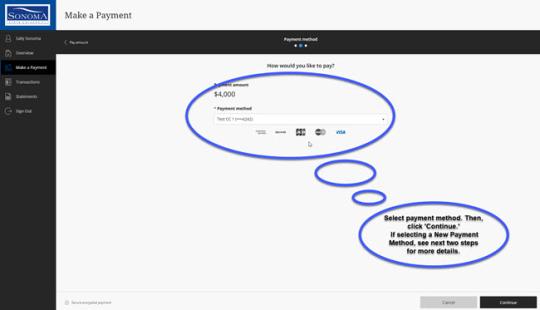 How to make a payment step 4